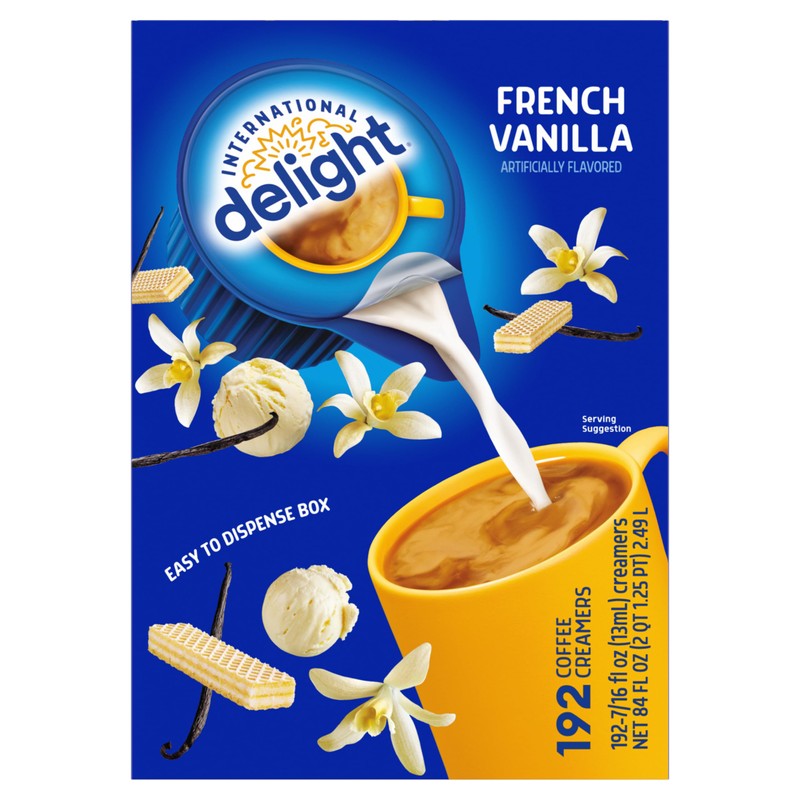 International Delight, French Vanilla, Single-Serve Coffee Creamers, 192 Count (Pack