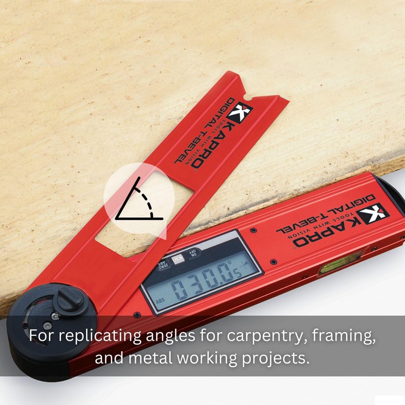 Kapro - 992 Digital T-Bevel - Features Adjustable Blade Lock,