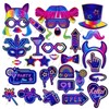 Pack of 30 Party Photo Booth Props Glow Photo Box