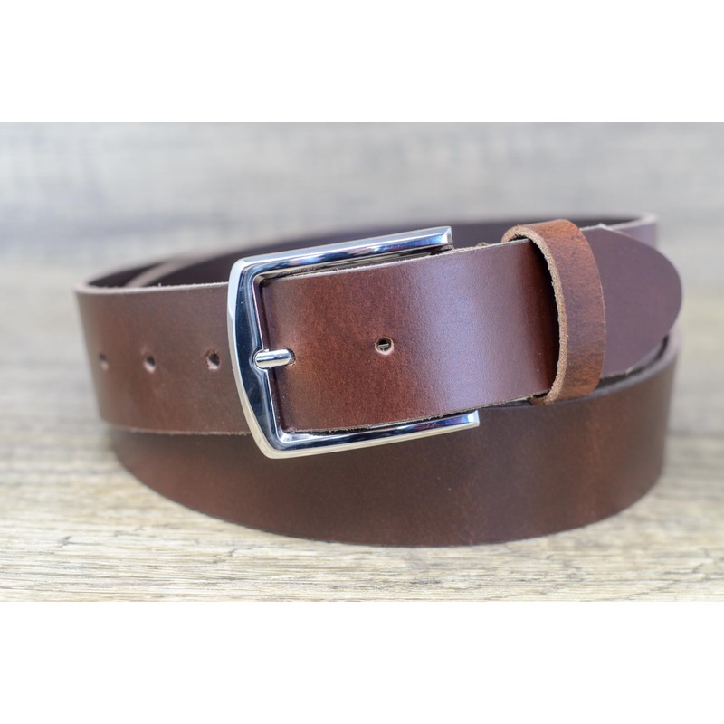 Ashford Ridge 40mm Full Grain Leather Belt with Classic Buckle,