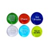 Lifeforce Glass Comfort Stones, Encouraging and Comforting Sayings Imprinted on