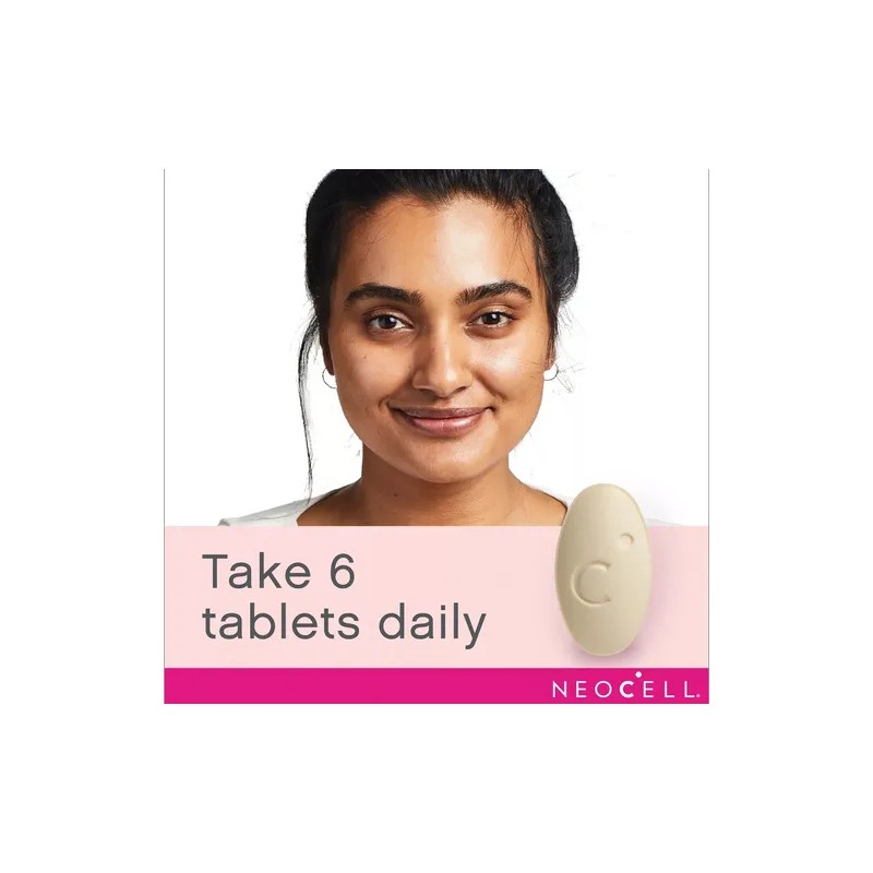 Super Collagen, Vitamina C + Biotina Neocell 360 Tabletas
