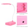 2 Sets LED Desk Lamp Pink Flexible Gooseneck Foldable Home