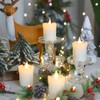 Lezonic Rechargeable Votive Flameless Battery Operated Candles with Remote Timer