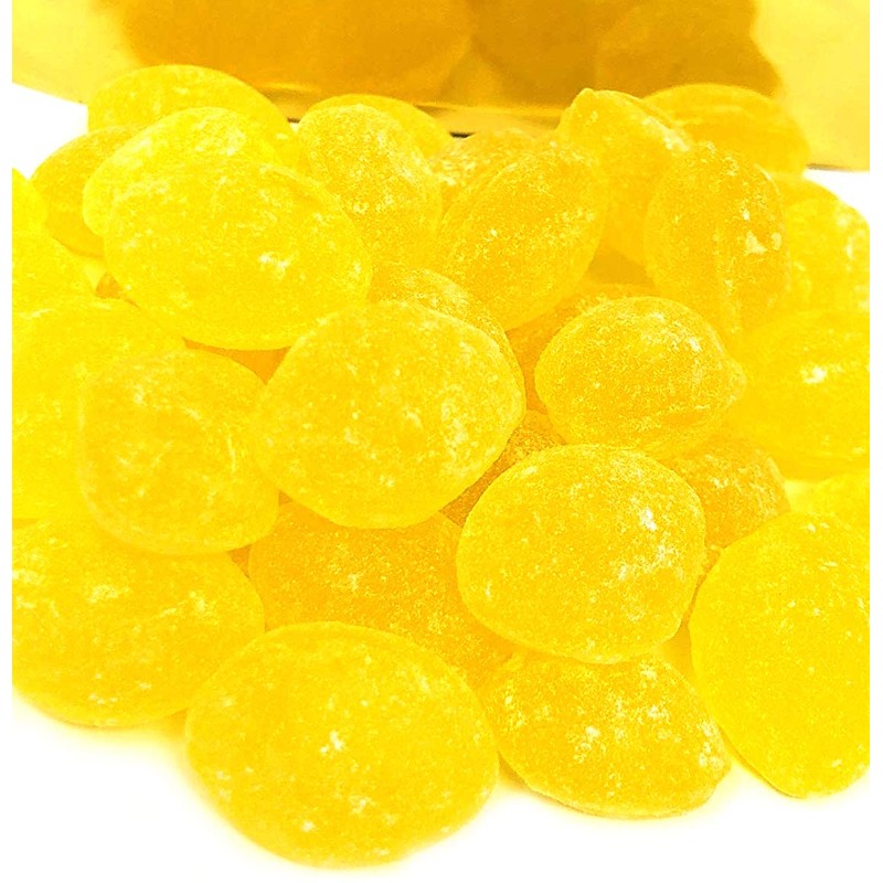 SweetGourmet Natural Sanded Lemon Drops | Old-Fashioned Hard Candy Bulk