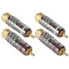 DAYTON AUDIO RCAX-AU Audio Grade RCA Plugs | 2 Pairs
