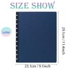 ITSYHPRO Letter Discbound Journal PU Leather Covers(1 Pair) Compatible with