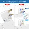 Plug Extension Socket with 180 Degree Rotating UK Plug, 3