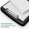 Hnogri Plastic Clipboard with Storage, Folder Nursing Clipboard Side Opening,