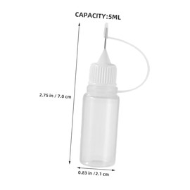 iplusmile 12PCS Needle Applicator Bottles Precision Tip Squeeze Dispensing Bottles for Glue Liquids and Crafting Leak Prevention Design Sturdy Pe Material for DIY and Professional Use