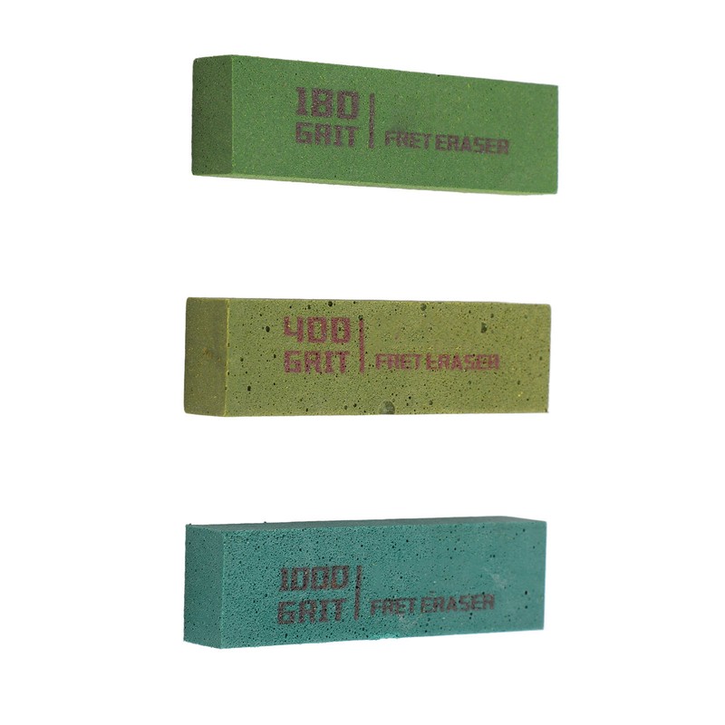 3pcs Guitar Fret Erasers Guitar Fret Polishing Abrasive Rubber Blocks