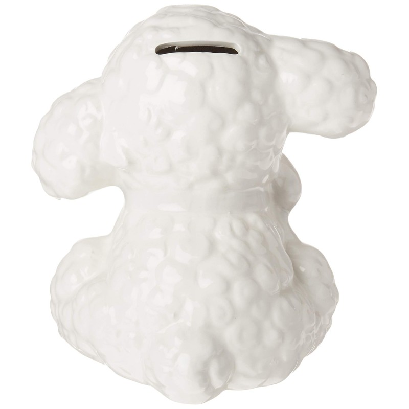 Precious Moments Luffie 192435 Heaven's Blessings Ceramic Lamb Bank, Multi
