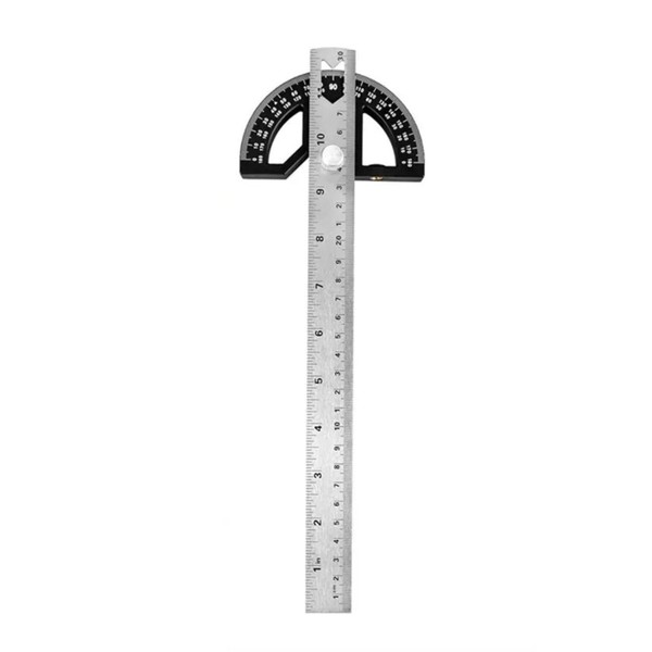 12" Inch Metal Adjustable Protractor / 0-180° Degrees Angle Ruler