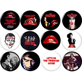 Rocky Horror Picture Show x 12 NEW 1" inch (25mm) pins button badge rhps the stocking stuffer …