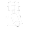 EDO Malga T System Seva 1-Phase Spotlight Rotatable and Pivoting