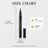 6 Black+ 6 Brown Liquid Eyeliner Pencil Sets for Women
