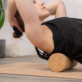 Myga Cork Massage Roller - Deep Tissue Fascia Massage Roller for Yoga, Sports, Fitness, Physio and Rehab - Great for Myofascial Release, Trigger Point & Muscle Therapy - 30cm