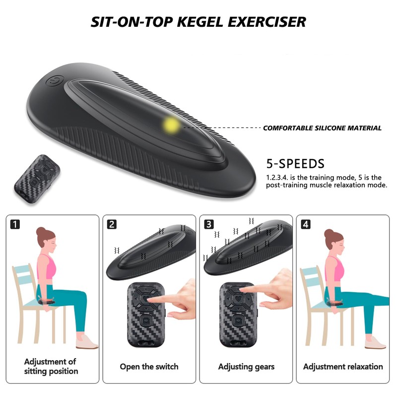 EWEMDAI Kegel Exerciser for Tightening&Strengthening Muscle Control Training, Suitable for