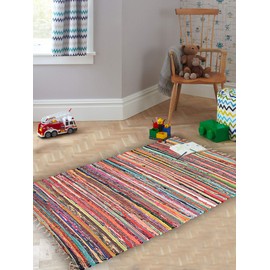 Marubhumi Reversible Area Runner Rug for Bedroom, Living Room, Kitchen, or Laundry Room (20" x32') - Unique Colors (Multi Colors)