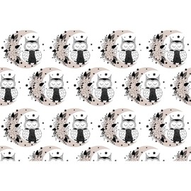 CafePress Boho Owl And Moon Gothic Large Zipper Toiletry Pouch, 12.5" x 8.5"