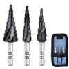 Sollar Step Drill, Set of 3, Hexagonal Shank, Bamboo Shoot