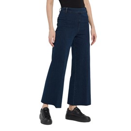 Lyssé Erin Wide Leg Jeans for Women – High Waisted Wide Leg Pants for Women, Made with Stretch Denim (Indigo, Large)