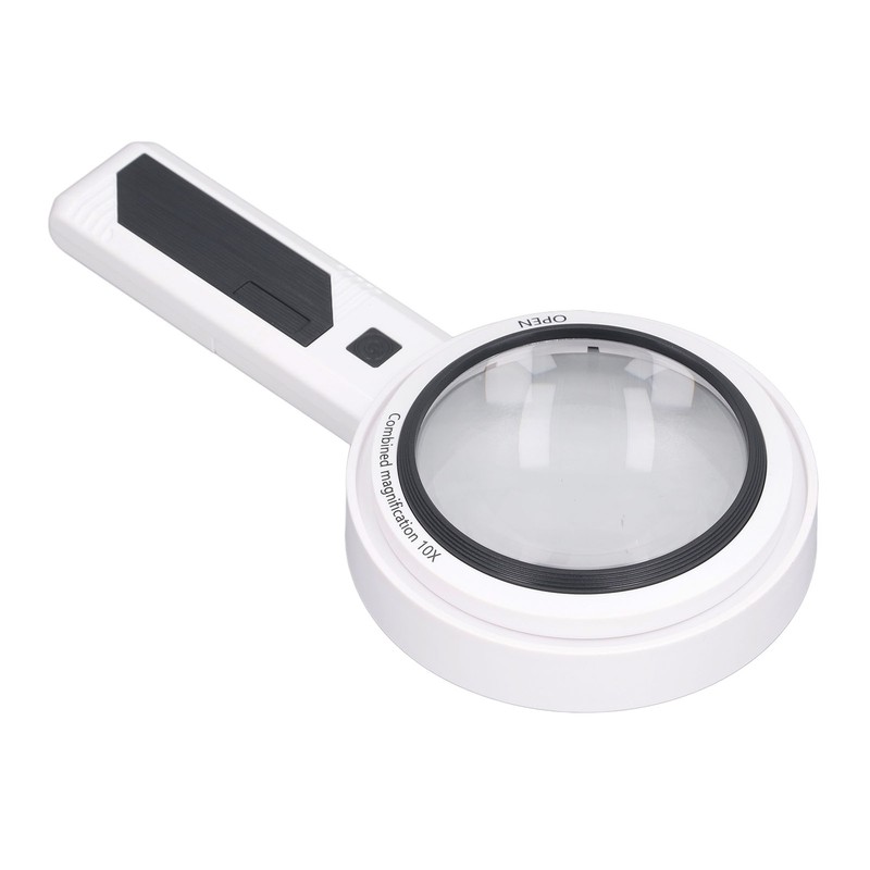 Magnifying Glass 5X 3X 10X Handheld Magnifier 3 Color Adjustable
