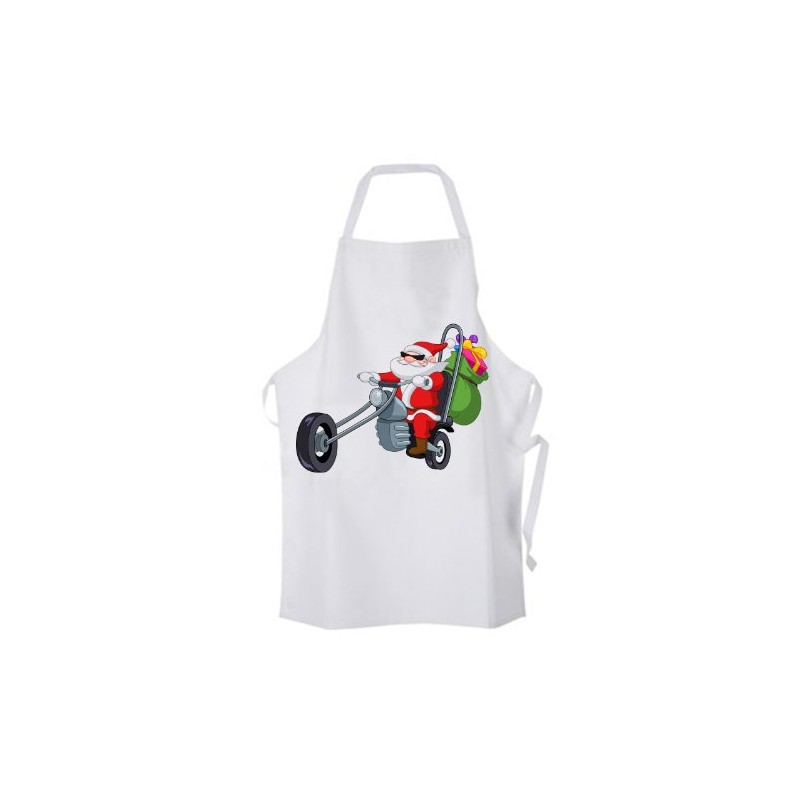 Tribal T-Shirts Santa Claus Biker Chef's Kitchen Apron