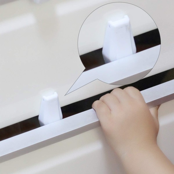 EUDEMON Plastic 8 Pack Kids Proofing Safety Drawer Stoppers Baby