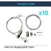 10 Set / 20 pcs Lighting Light Suspension Kit, 5ft