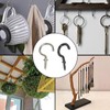 Aoktorkit 20Pcs Screw Hooks 1-1/4 Inch Ceiling Hooks Carbon Steel