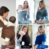 Infant Baby Wrap Sling [Baby Gift ] (Dark Gray)