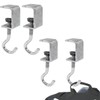 4PCS Desk Mount Bag Holder Hook-Purse Handbag Schoolbag Holder Clamp