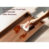 Dofira Large Acacia Wood Serving Tray with Metal Handles -