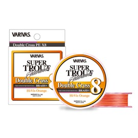 Varivas Super Trout Advanced Double Cross PE X8 Hibis Orange 328.4 ft (100 m) / No. 0.6 (9.6 lb)