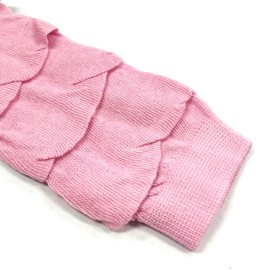 allydrew Gathered Ruching Baby Leg Warmers (Set of 4), Ruched Pinks and Purples