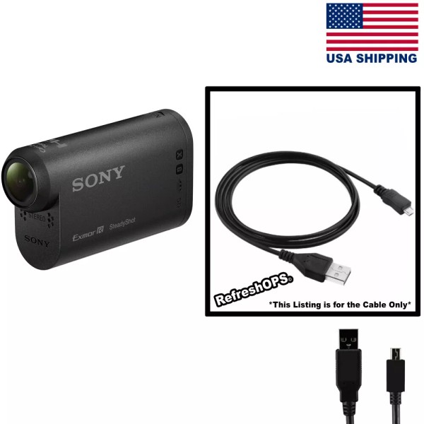 Unbranded Sony Handycam HDR-AS10 Video Camera USB Cable Transfer Cord