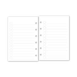 Pocket To Do Hexagon Planner Insert Refill, 3.2 x 4.7 inches, Fits Filofax, LV PM, Kikki K, Moterm and Other Ring Binders, Choose Quantity