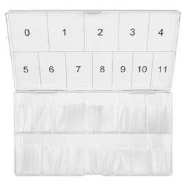 Americanails Nail Tips - Stiletto 600ct– Ideal for Acrylic and Hard Gel, Break Resistant ABS Plastic, Clear Matte Finish, Half Well with Micro Contact Area