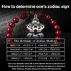 FengShui Wealth and Luck Bracelet, Feng Shui Cinnabar Stone Zodiac