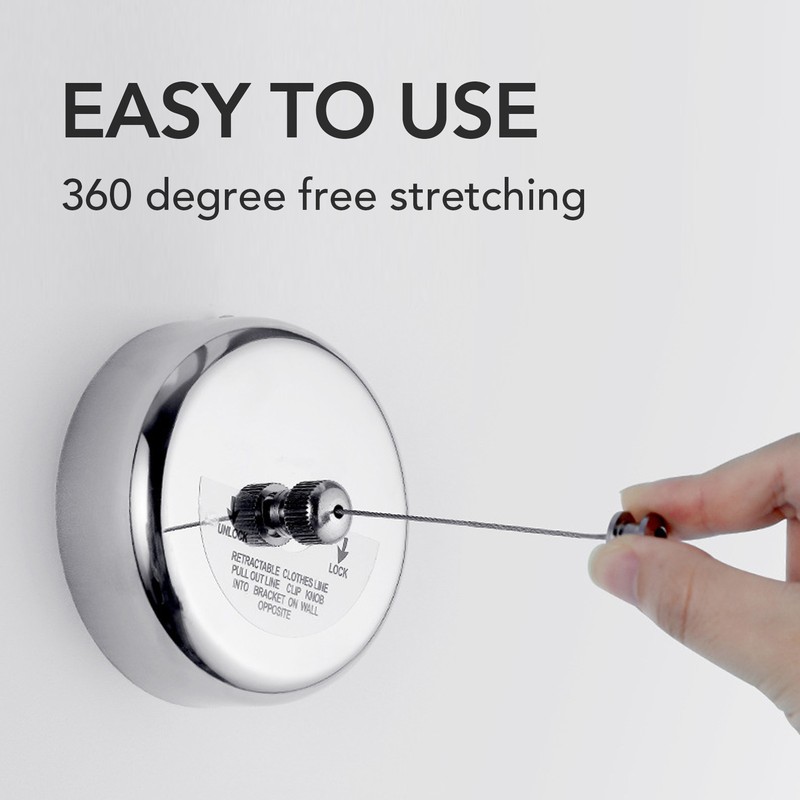 Retractable Clothesline Professional Strong Bearing Capacity Clothes Line Dryer for