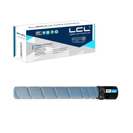 LCL Compatible Toner Cartridge Replacement for Konica Minolta TN324 TN512 TN324C TN512C A8DA430 A33K432 High Yield Bizhub C454 C554 454e C554e C258 C308 C368 (1-Pack Cyan)