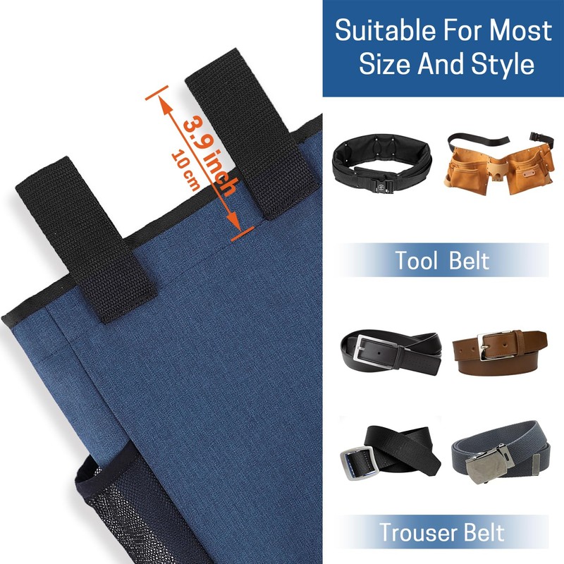 WISEPRO Metal Detecting Pouch Bag, Portable Waist Digger Tools Bag,