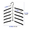 Hangers Space Saving Clothes Hanger 4 Packs Swing Arm Non