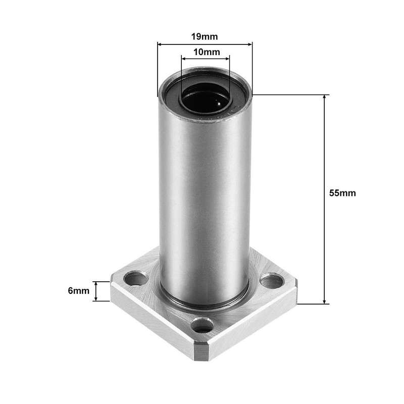 sourcing map Linear Ball Bearings LMK10UU with Extra Long Square