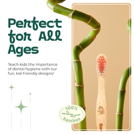 Bamboozle Eco-Friendly Toothbrush for Kids- Sustainable Bamboo Design, Biodegradable & Stylish Oral Care Solution (Unicorn, Pack of 5)