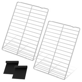 2 Pack 304 Stainless Steel WPW10256908 Oven Rack 24"x15.75" Compatible with Whirlpool,KitchenAid and Kenmore Range Oven Rack W10138079 Shelf Rack 3195710 W10179196 AP6017994 PS11751295 Oven Wire Rack