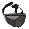 Adjustable Bulldog Mask Bite and Barking Dog Muzzle Eye Closed