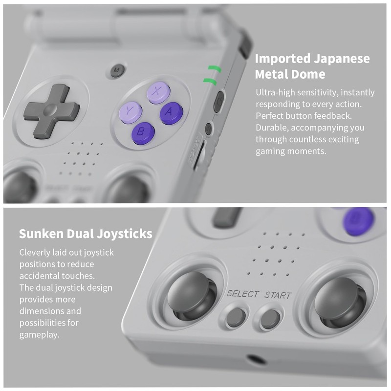 RG 34XXSP Retro Handheld Game Console Linux 3.4 inch IPS