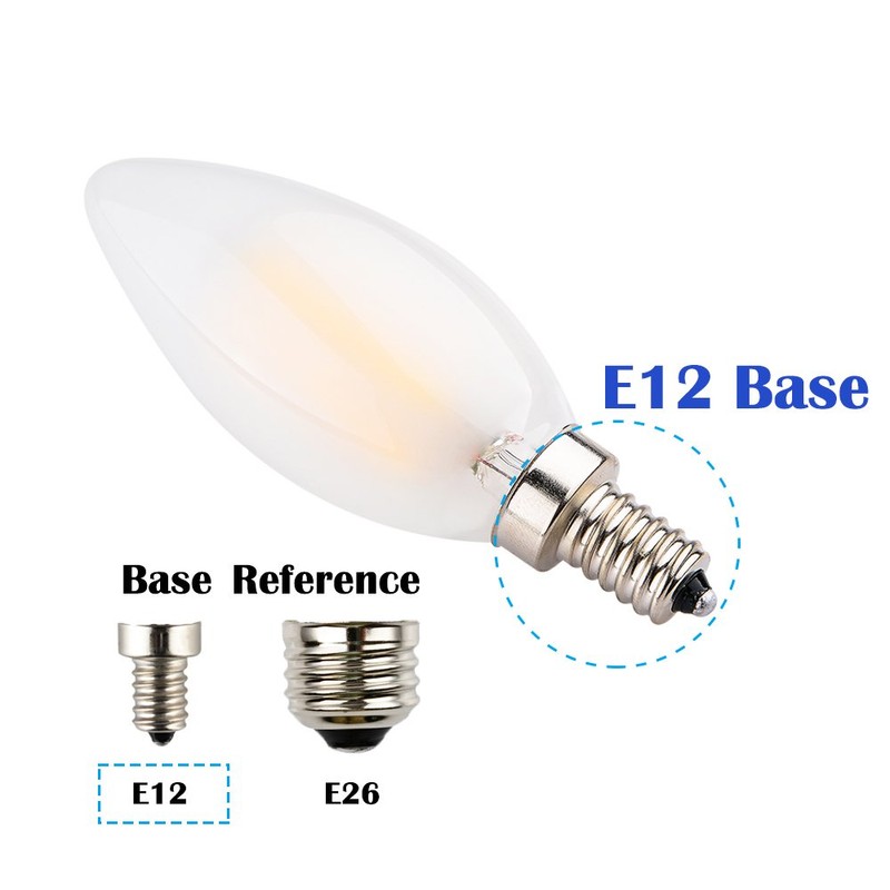 OPALRAY C35 2W (25W Incandescent Equivalent) Torpedo Tip Candelabra LED